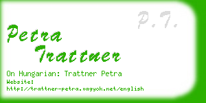 petra trattner business card